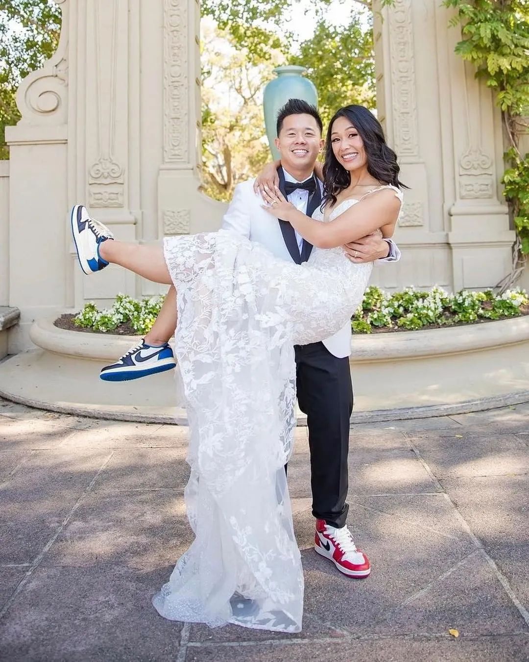 球鞋伴郎团！穿AJ1结婚，已经成了流行？？？？