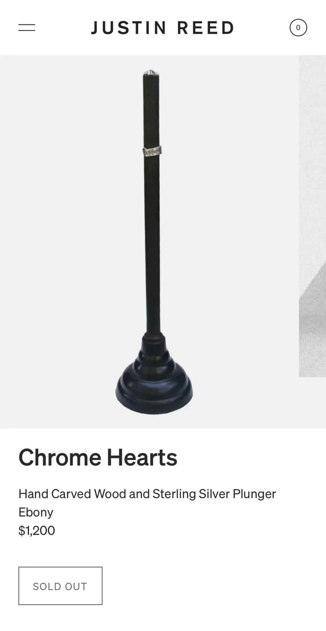 1.5w一根！克罗心Chrome Hearts「马桶搋子」上架，你冲吗？