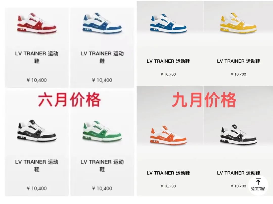 涨价了！「LV Trainer」原价又升了！