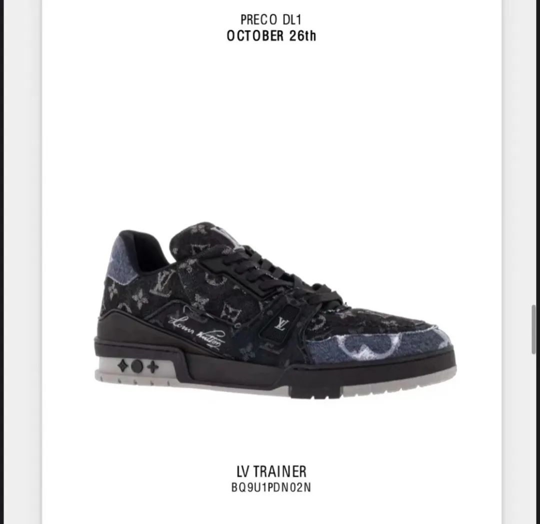 LV Trainer「牛仔老花」3款新配色曝光，定档发售！