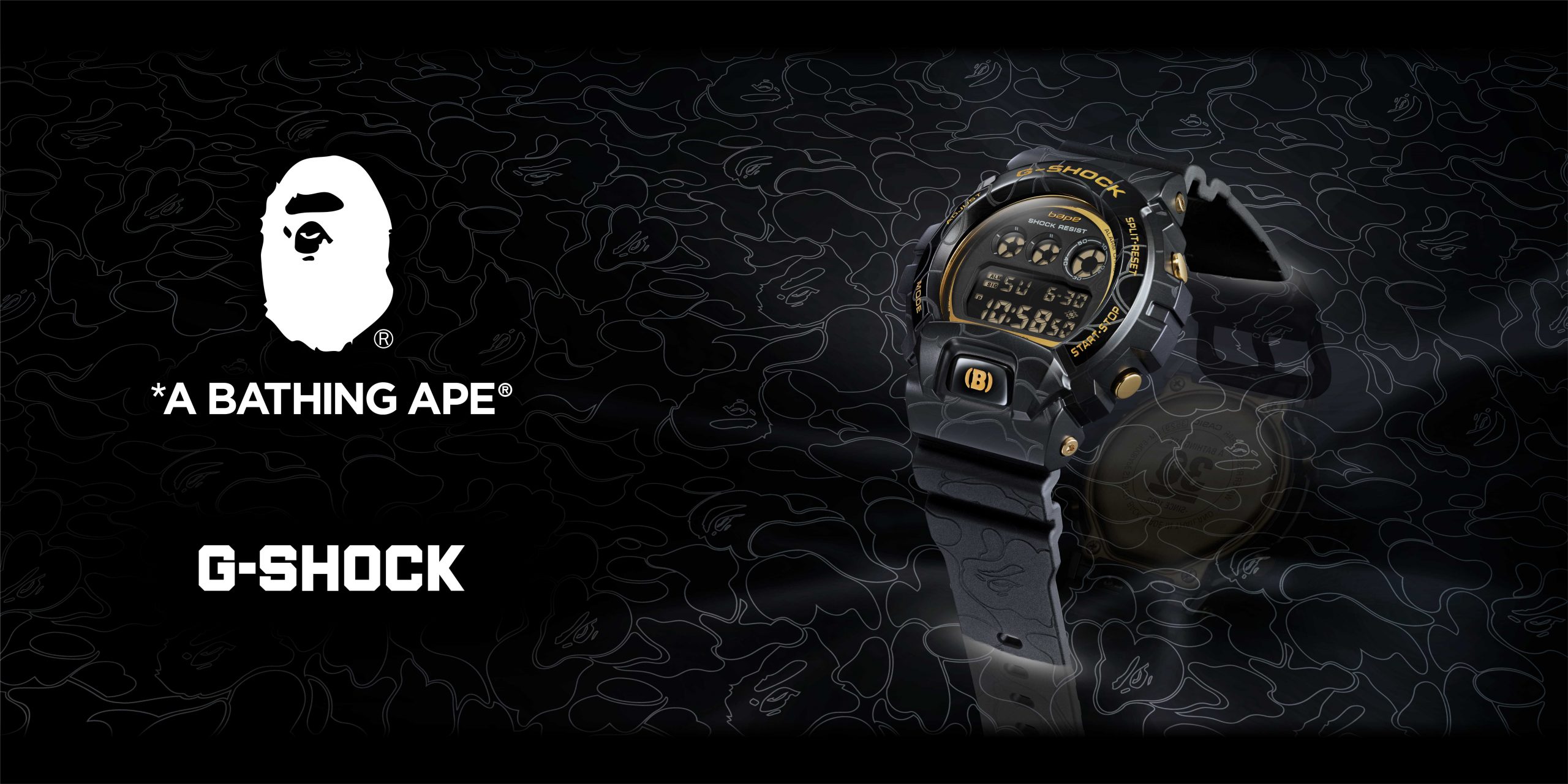 G-SHOCK为BAPE® 30周年推出GM-6900纪念腕表-Supreme情报网