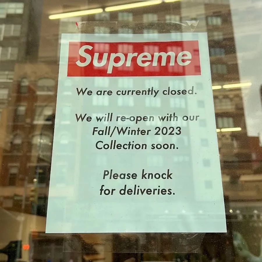 最新情报：「Supreme官网店」正式关闭！