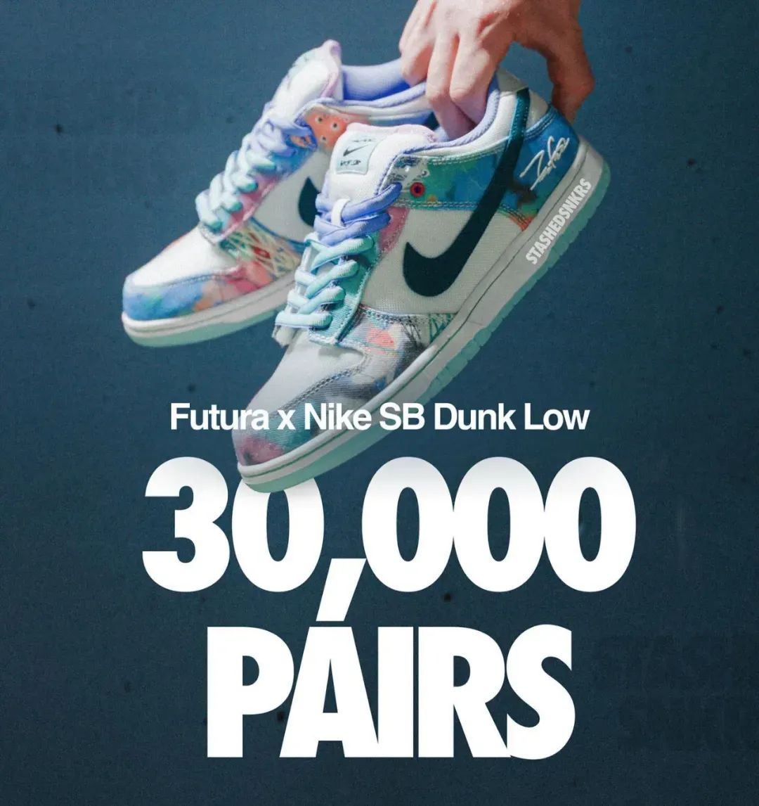 3w双货量！「耐克SB x Futura」Snkrs突袭Pass预警，炒到3000+！