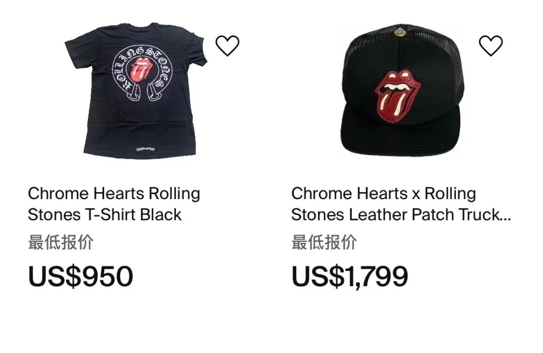 突袭！「克罗心Chrome Hearts x 滚石」联名卫衣发售，手慢无！