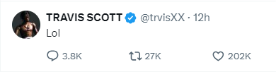 突发：「Travis Scott」凌晨4点被警察抓了！哈哈哈哈哈哈哈哈哈哈哈