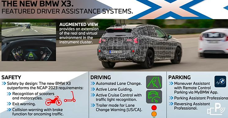 「宝马X3」2025款提前泄露，10月发售，大鼻孔又变了啊...