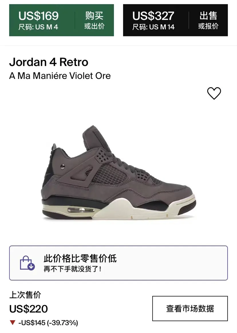 减配+涨价？「A Ma Maniére x AJ4」联名2.0，高清无码曝光！