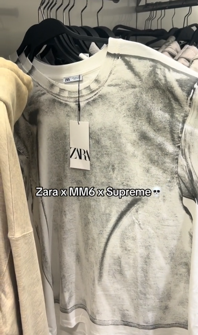 便宜！Zara打版抄袭「Supreme x 马吉拉」，只要200块啊..