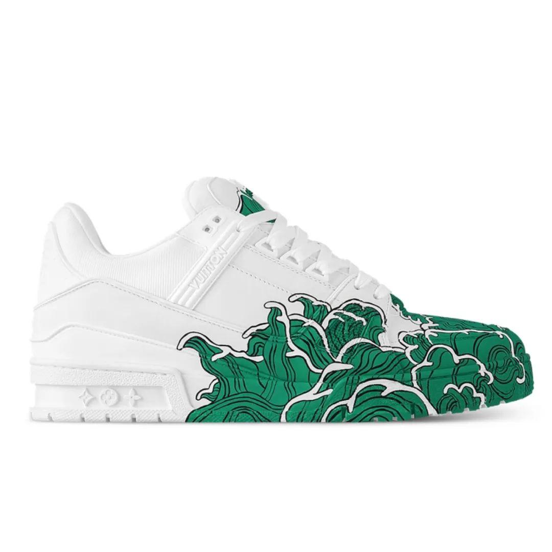 原价起飞！「LV Trainer」4双浮世绘/涂鸦联名曝光，确认发售！
