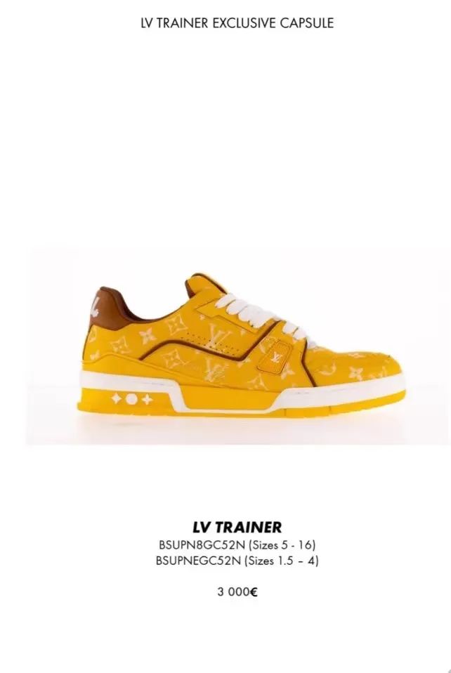 「LV Trainer」原价涨到2w一双了！这一套有点儿特殊...