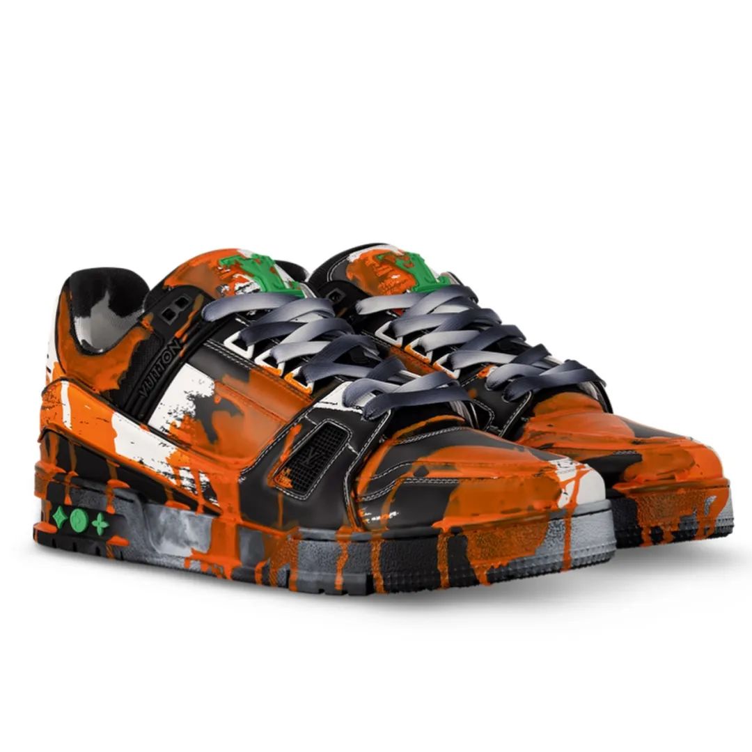 原价起飞！「LV Trainer」4双浮世绘/涂鸦联名曝光，确认发售！
