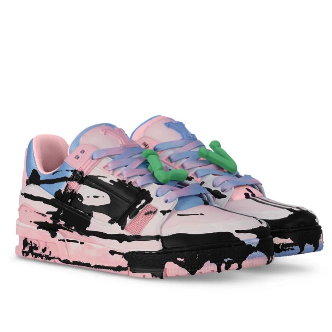原价起飞！「LV Trainer」4双浮世绘/涂鸦联名曝光，确认发售！