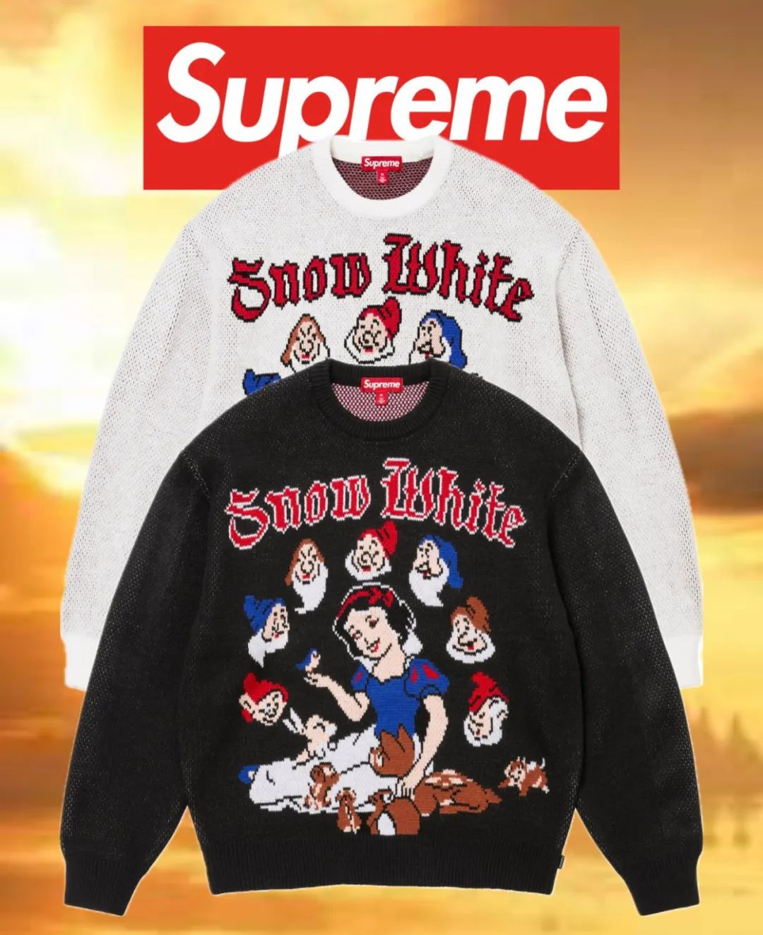 「Supreme x 白雪公主」联名计划曝光，本周正式发售！