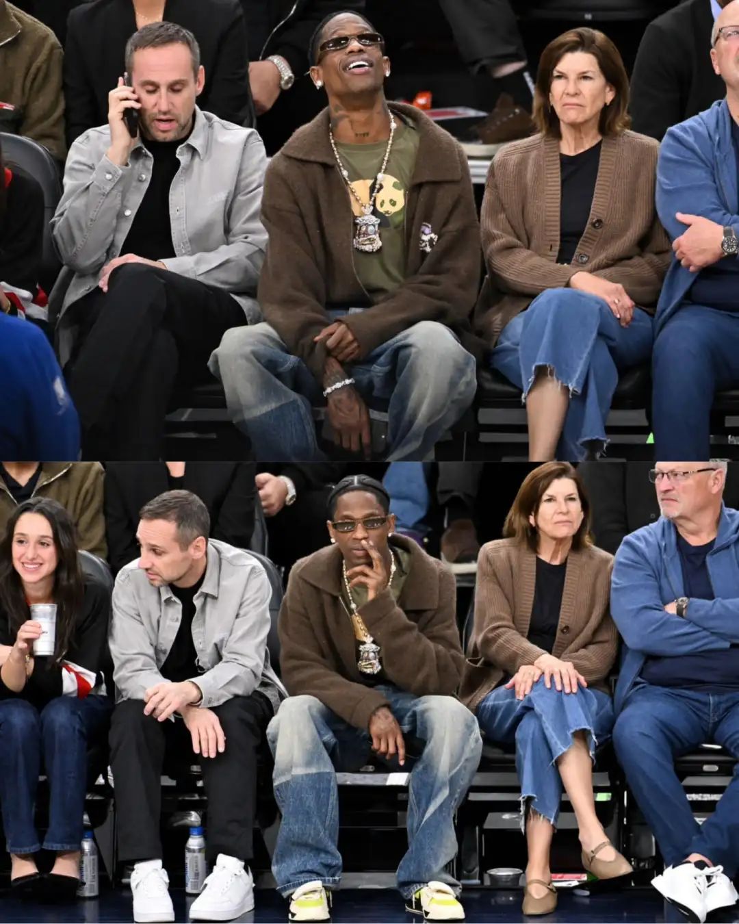 绿倒勾！蟑螂侠上上脚「Travis Scott x 耐克」看NBA，被保安ban了..