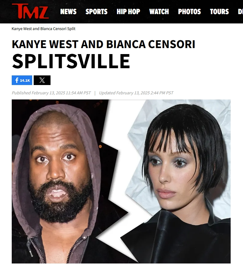 🥵突发：情人节「Kanye和老婆」离婚了？？