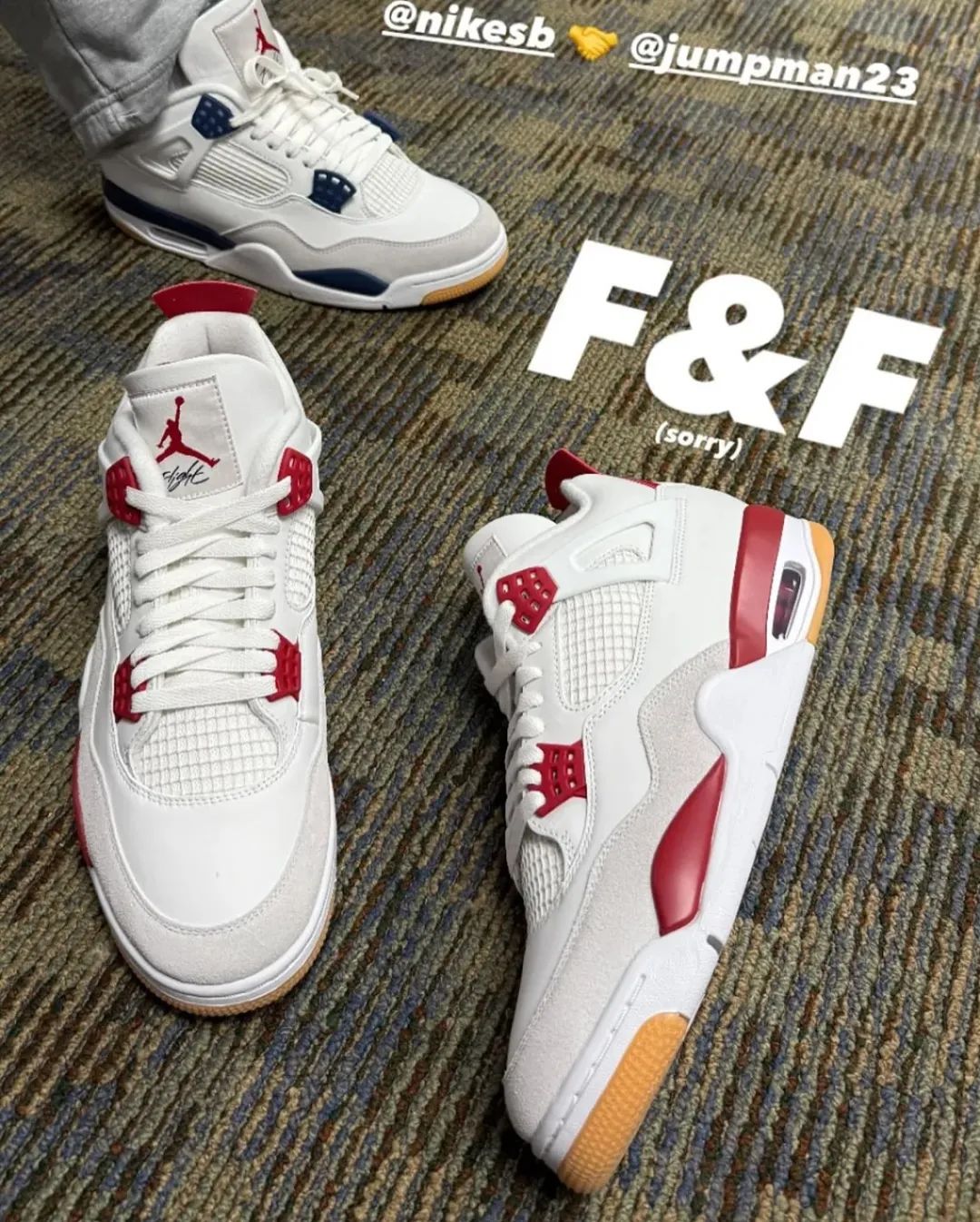 有人开价8w想买一双？「耐克SB x AJ4」白红配色，不市售了..-Supreme情报网