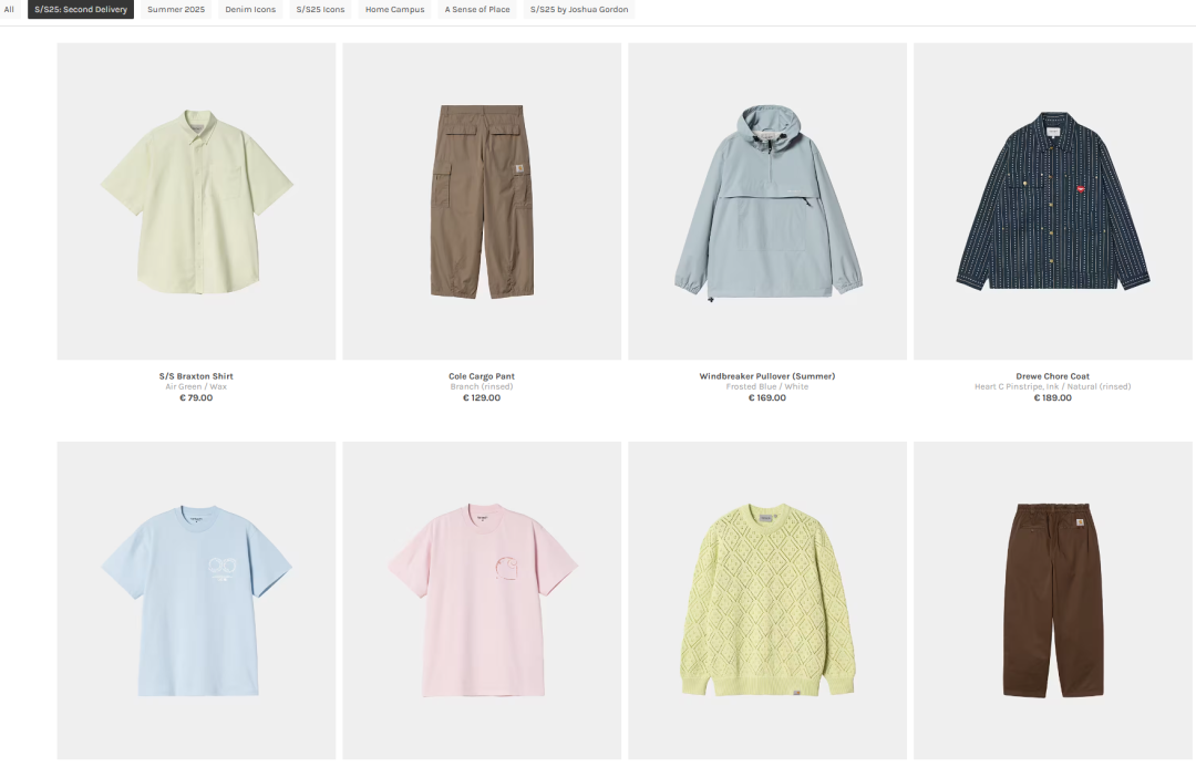 突袭了!「卡哈特Carhartt」2025年春夏型录曝光,开始铺货...-Supreme情报网